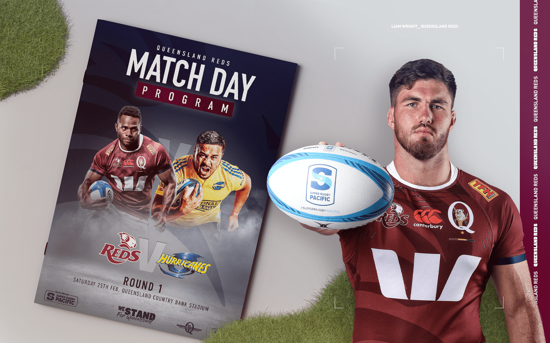 Queensland Reds Rugby Game Day Social Templates | Mad Panda Media